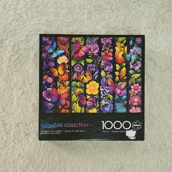 Buffalo Signatue Collection Flowers & Flyers 1000 Piece Puzzle - Picture 2 of 10